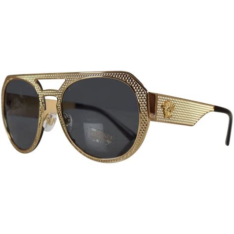 gold frame versace shades|gold frame versace glasses.